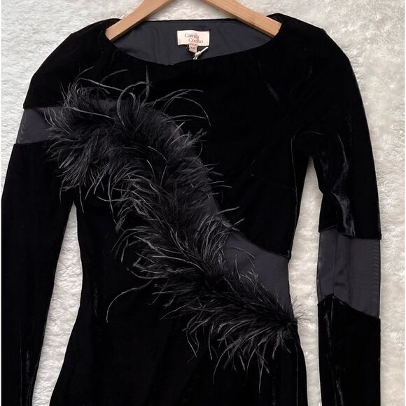 NWT Camila Coelho Florence Mini Dress in Black, Size XXS - Picture 6 of 15